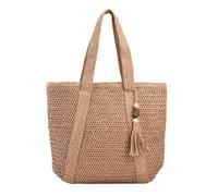 Stroh Strandtasche für Frauen, Sommer tasche damen, Strohtaschen damen, Retro Sommer gewebte Tasche Strand Reise Handtasche, handgefertigte Casual Stroh Schultertaschen für Strand Pool Beruf