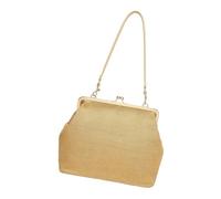 Stroh Tote Bag,Retro Große Kiss-Lock Handtasche | Gewebte Stroh Tragetasche,für Arbeit, Uni, Einkaufen, Lebensmitteleinkäufe, Fitnessstudio, Abend, Sommer, Frühling, Urlaub,