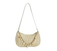 Strohhandtaschen Lässige und ergonomische Handtaschen mit Charm-Kette