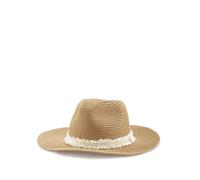 Strohhut LASCANA "Sonnenhut", Damen, beige, Stroh, unifarben, Hüte Strohhut, Hut mit breiter Krempe, Sommerhut, Kopfbedeckung VEGAN (54496410-0) beige