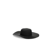 Strohhut LASCANA "Sonnenhut", Damen, schwarz, Stroh, unifarben, Hüte Strohhut, Hut mit breiter Krempe, Sommerhut, Kopfbedeckung VEGAN (95567108-0) schwarz