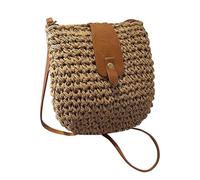 Strohtaschen Damen Sommer, Korbtaschen Damen Boho Sommer Geflochten Schultertasche Umhängetasche Mit Reißverschluss Stroh Korbtasche Strandtasche Geflochten Moderne Tasche Strand Häkeltasche
