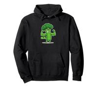 Strong Veggies Brokkoli - Lustige Cartoon-Designs Essens-Wortkunst Pullover Hoodie