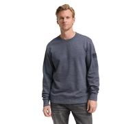 Tom Tailor Sweatshirt 1047803, Melange-Optik, Rundhals, 60/40 Baumwolle/Polyester, Herren M Blau