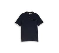 Tom Tailor - Poloshirt mit Brusttasche sky captain blue ottoman - Gr. - L