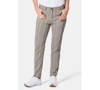 Struktur-Hose LOUISA in Streifen-Optik grau 46 lang