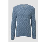 Struktur-Pullover in Bi-Color-Optik aus Baumwollmix XL türkis 2172262.62X0.XL