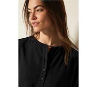 Langarmbluse CECIL, Damen, Gr. XL (44), schwarz, Stoff, 58% Viskose, 42% Polyester, unifarben, klassisch normal, Rundhals, Bündchen, Blusen, mit Rundhalsausschnitt (24388361-XL) schwarz