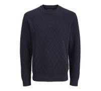 Strukturiert Strickpullover XS Blau