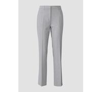 Strukturierte Anzughose aus Viskosemix mit hohem Bund 44/LONG grau 2171777.93W0.44_LONG