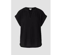 s.Oliver RED LABEL Loose Fit Blusenshirt aus Viskose-Mix in BLACK, Größe 40