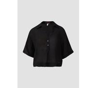 Strukturierte Bluse aus Viskosemix 44 schwarz 2166862.9999.44