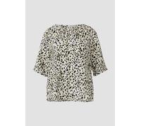 Strukturierte Bluse aus Viskosemix mit Raffung 36 creme|mehrfarbig 2168772.02A2.36