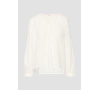 s.Oliver Strukturierte Bluse aus Viskosemix mit Smok-Details