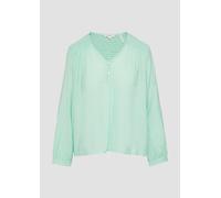 s.Oliver Strukturierte Bluse aus Viskosemix mit Smok-Details