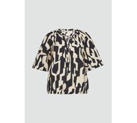 s.Oliver Strukturierte Bluse mit Halbarm im O-Shape schwarz 46