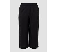 Strukturierte Culotte aus Viskosemix 52 schwarz 2168605.9999.52