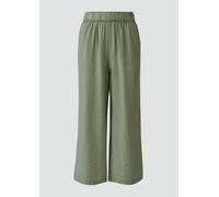 Strukturierte Culotte mit Elastikbund und Eingrifftaschen 38 grün 2165047.7369.38