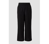 s.Oliver Red Label - Fließende Culotte im Relaxed Fit schwarz - Gr. - 48