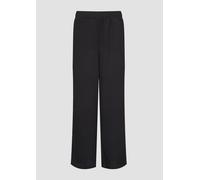 Strukturierte Hose mit Wide Leg 42 schwarz 2152510.9999.42