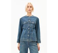STRUKTURIERTE JEANSJACKE | Bio-Baumwoll Mix - blau (XL)