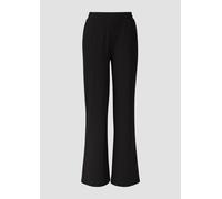 s.Oliver Strukturierte Wide-Leg-Hose im Relaxed Fit schwarz 32