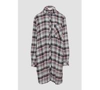 Strukturierte Longbluse aus Viskosemix 44 grau|mehrfarbig 2154462.98N8.44