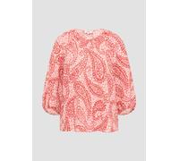 s.Oliver Strukturierte Relaxed-Fit-Bluse mit Raffungen und Raglanärmeln Himbeere 44