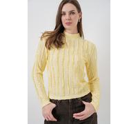 Strukturierte Slim-Fit-Halbrollkragenbluse XL