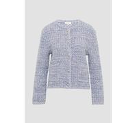 Strukturierte Strickjacke in Melange-Optik 46 blau 2163614.50X3.46