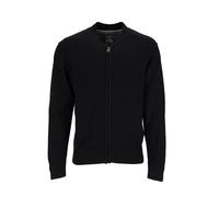 Strukturierte Strickjacke mit Blousonkragen