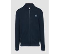 Strukturierte Strickjacke mit Logo-Patch M blau 2160131.5978.M