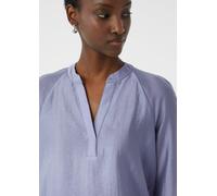 Strukturierte Tunikabluse aus Lyocellmix blau 40