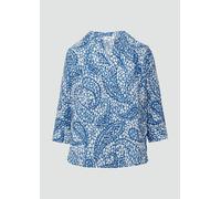 Strukturierte Tunikabluse mit 3/4-Ärmeln 32 blau 2163638.55A0.32