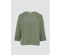 Strukturierte Tunikabluse mit 3/4-Ärmeln 44 Grün 2163638.7369.44