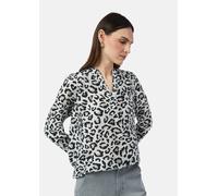 Strukturierte Tunikabluse mit Raglan-Ärmeln grau 40