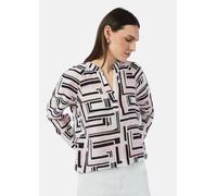 Strukturierte Tunikabluse mit Raglan-Ärmeln weiß 34