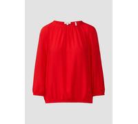 Strukturierte Viskose-Bluse mit Raff-Details 34 rot 2172694.3090.34