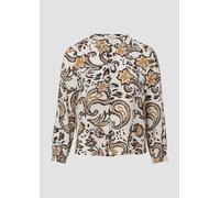 Strukturierte Viskosemix-Bluse mit All-over-Print 44 creme|mehrfarbig 2175581.02A2.44