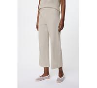 Strukturierte Wide-Leg-Hose im Loose Fit beige 46