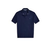 Strukturierter Baumwoll-Leinen-Pullover XS Blue