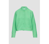 Strukturierter Blouson mit Stehkragen und Knopfleiste 42 grün 2156629.7326.42