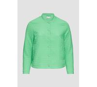 Strukturierter Blouson mit Stehkragen und Knopfleiste 50 grün 2163444.7326.50