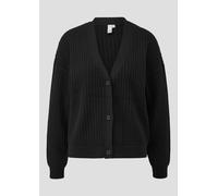 Strukturierter Cardigan S schwarz 2174521.9999.S