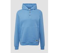 Strukturierter Hoodie mit Druckknöpfen und Kängurutasche XXL blau 2164776.5510.XXL