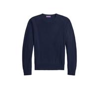 Strukturierter Kaschmirpullover XL Blue