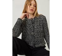 Strukturierter Kurz-Cardigan mit Knopfverschluss S/M