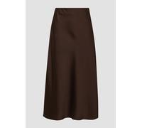 Strukturierter Midi-Rock aus fließender Ware 34 braun 2170041.8945.34
