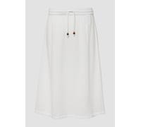 Strukturierter Musselinrock mit seitlichem Schlitz 34 creme 2165779.0210.34