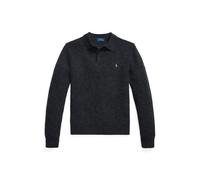 Strukturierter Pullover mit Polokragen XL Grey